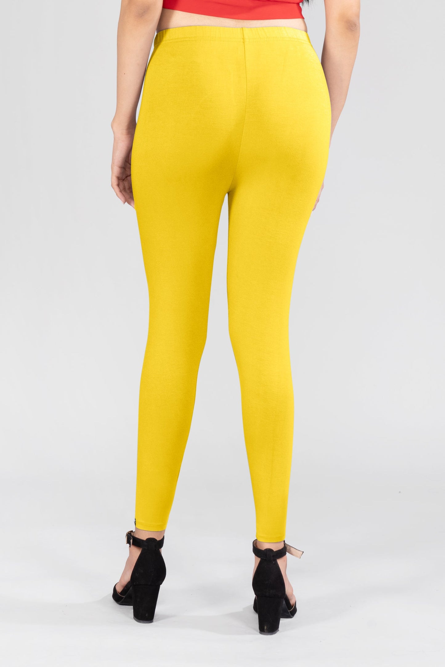 Citron Pleasure Viscose Ankle Leggings