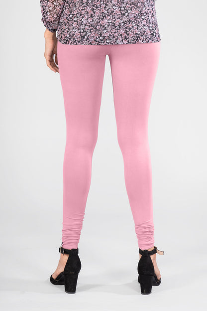 Pink Cherish Viscose Churidar Leggings
