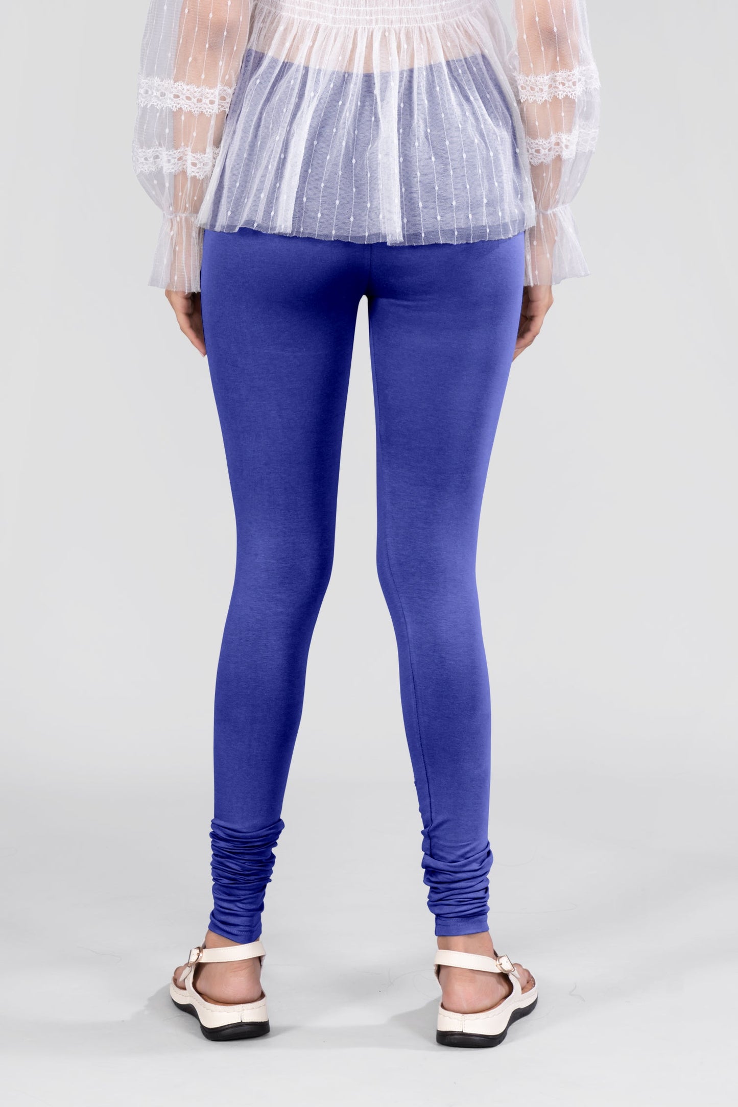 Royal Blue Cotton Churidar Leggings