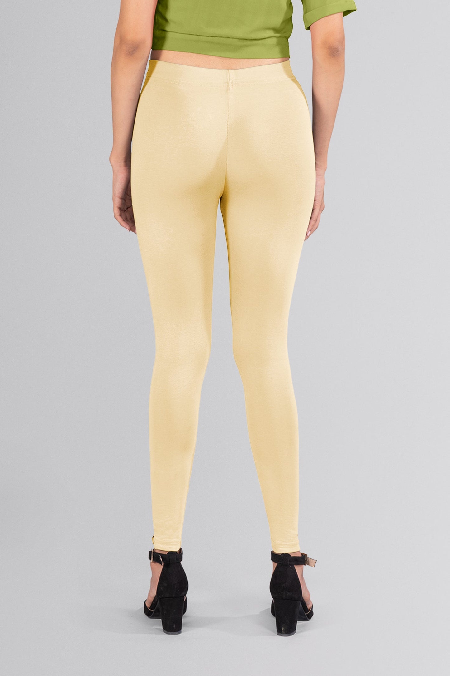 New Navy Cotton Ankle Leggings