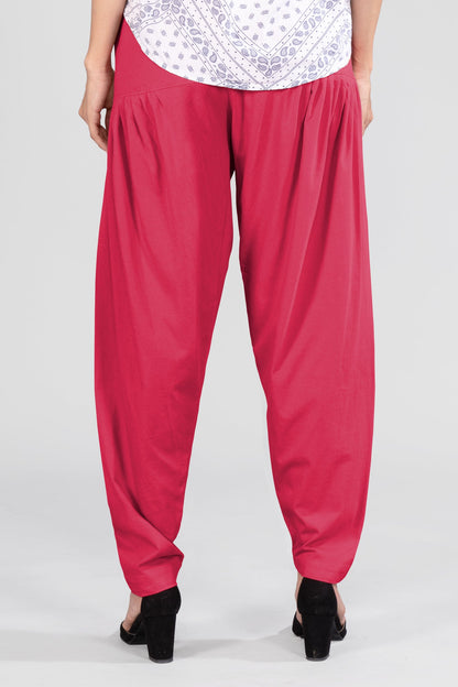 Dark Rani Cotton Patiala Pants
