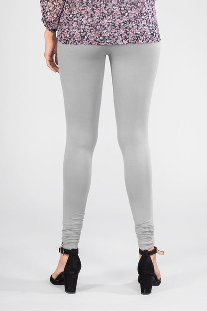 Cosmic Grey Viscose Churidar Leggings