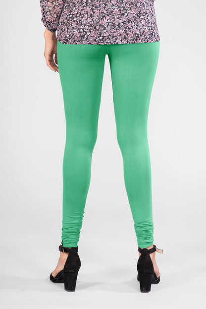 Aroma Green Viscose Churidar Leggings