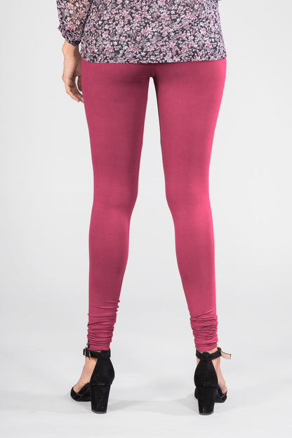 Purple Heart Viscose Churidar Leggings