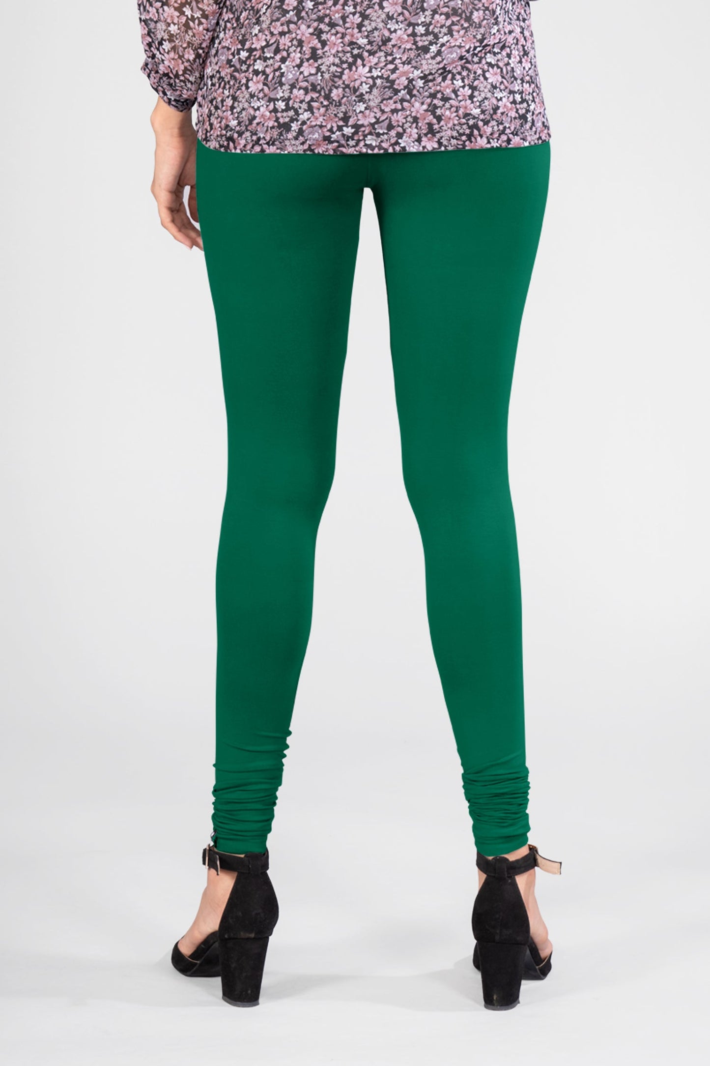 Fantasy Green Viscose Churidar Leggings