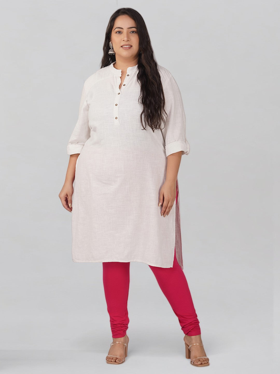 Dark Rani Plus Size Cotton Churidar Leggings