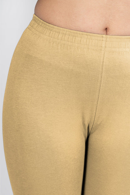 Skin Tone Cotton Churidar Leggings