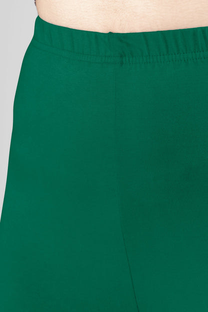 Fantasy Green Viscose Churidar Leggings