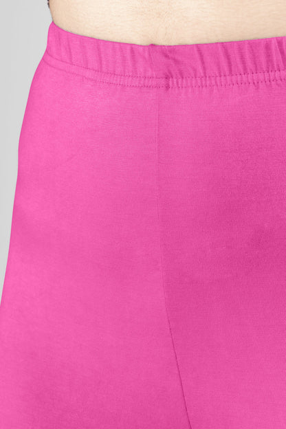 Fuchsia Medley Viscose Churidar Leggings