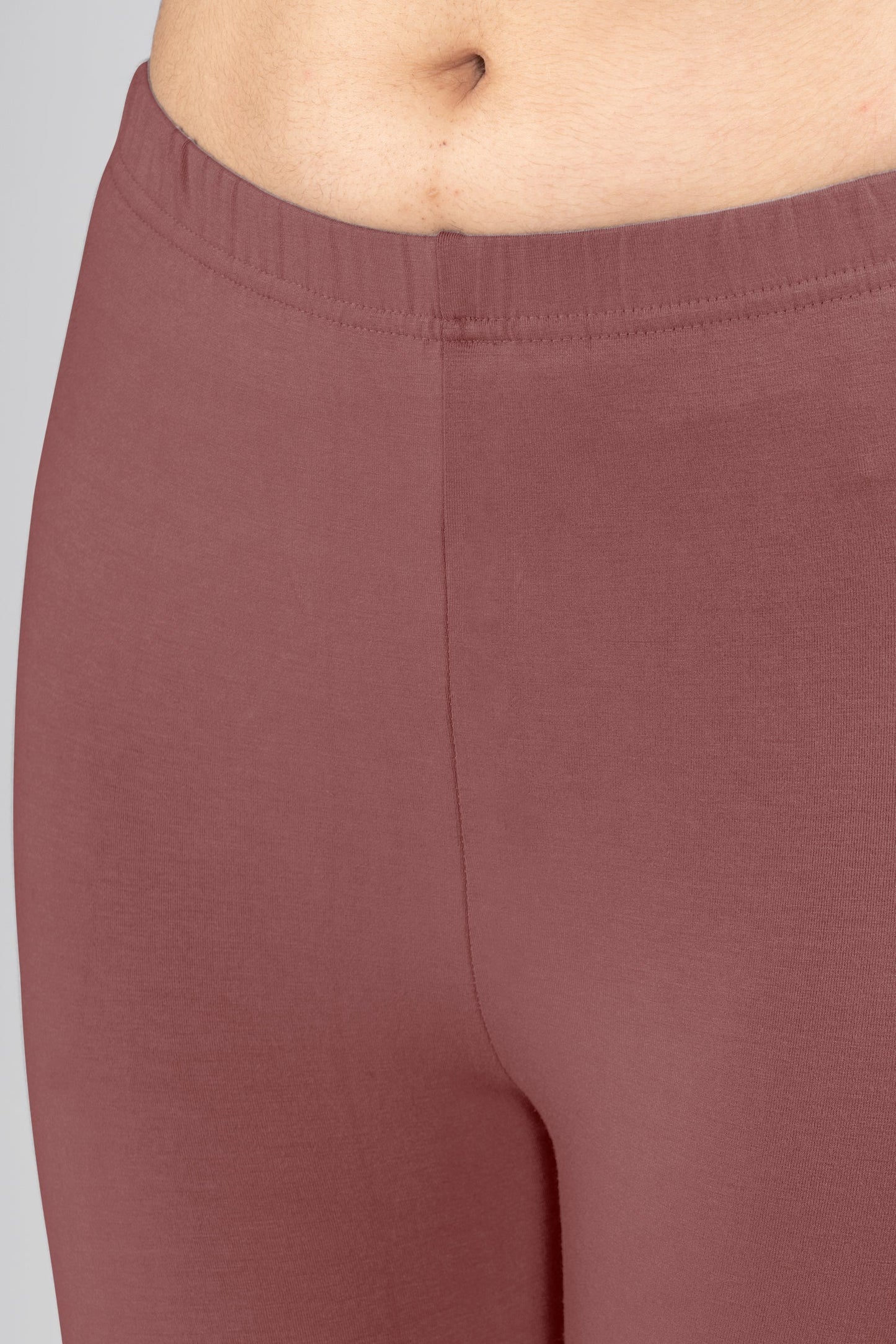 Brown Trooper Viscose Ankle Leggings
