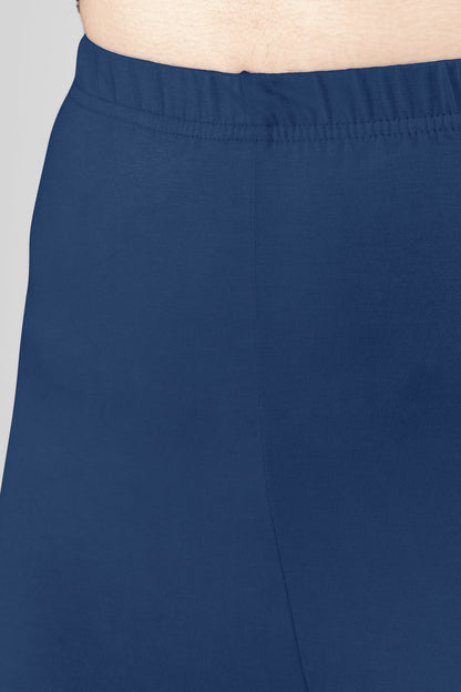 Vintage Blue Viscose Churidar Leggings