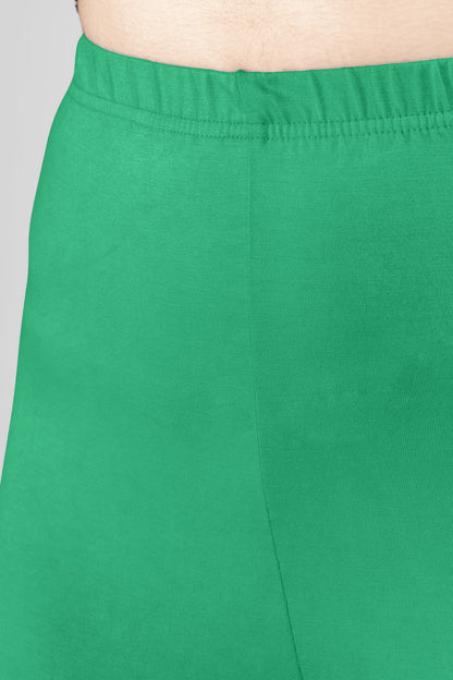 Elite Green Viscose Churidar Leggings
