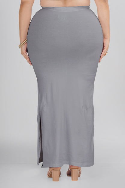 Grey Plus Size Saree Shapewear