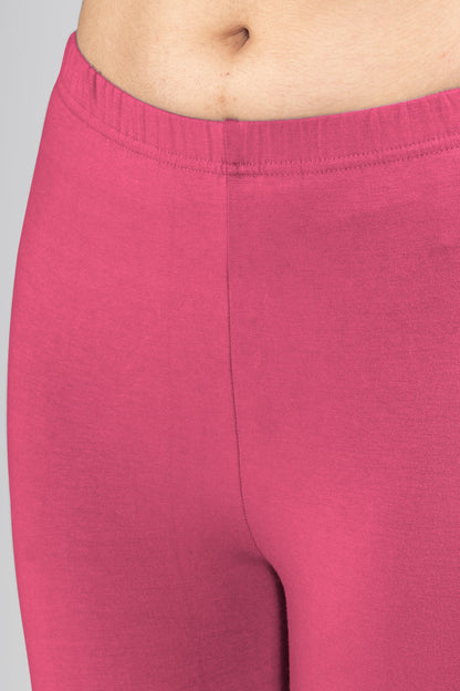 Purple Heart Viscose Ankle Leggings