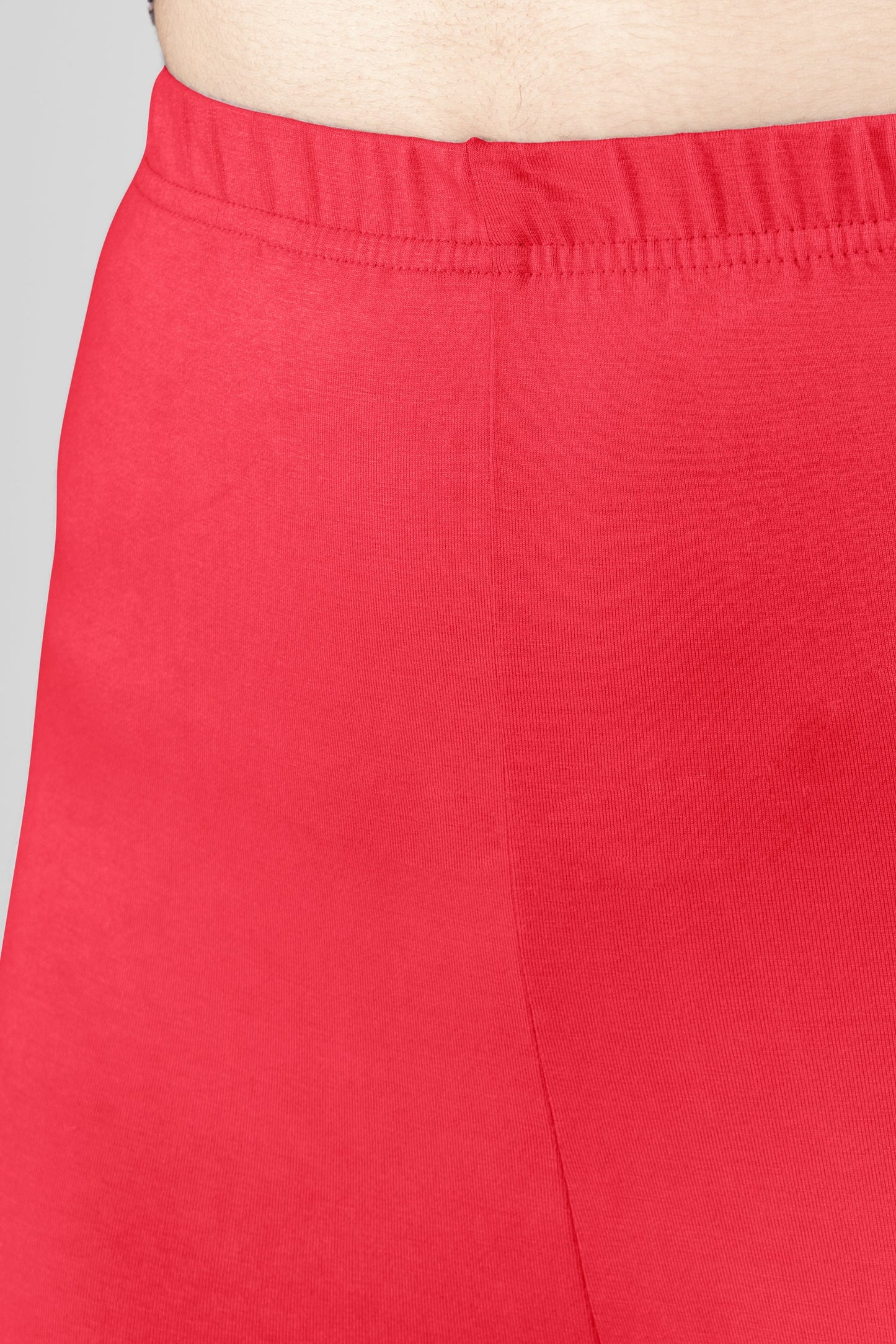 Platonic Red Viscose Churidar Leggings