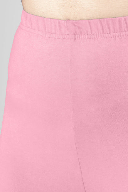 Pink Cherish Viscose Churidar Leggings