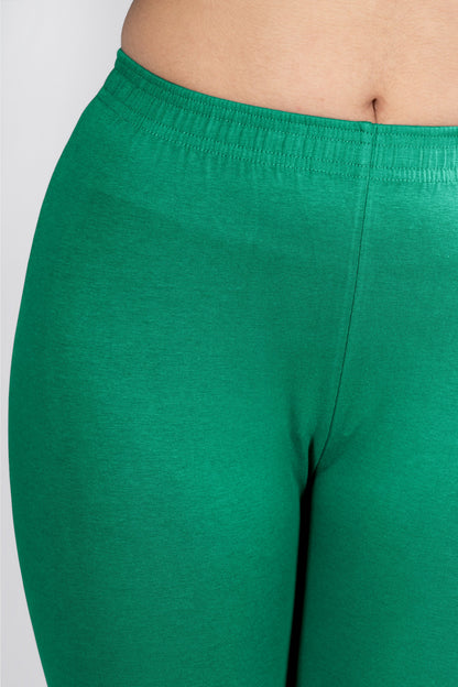 New Neon Green Cotton Churidar Leggings