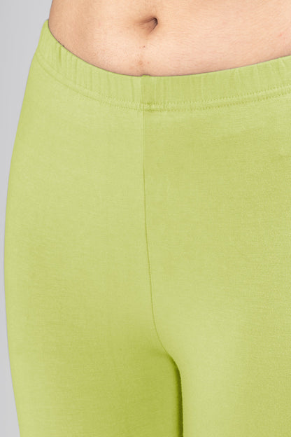 Comfort Green Viscose Ankle Leggings