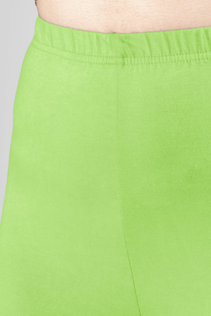 Mystic Green Viscose Churidar Leggings