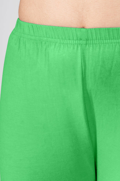 Comfort Green Viscose Capri Leggings