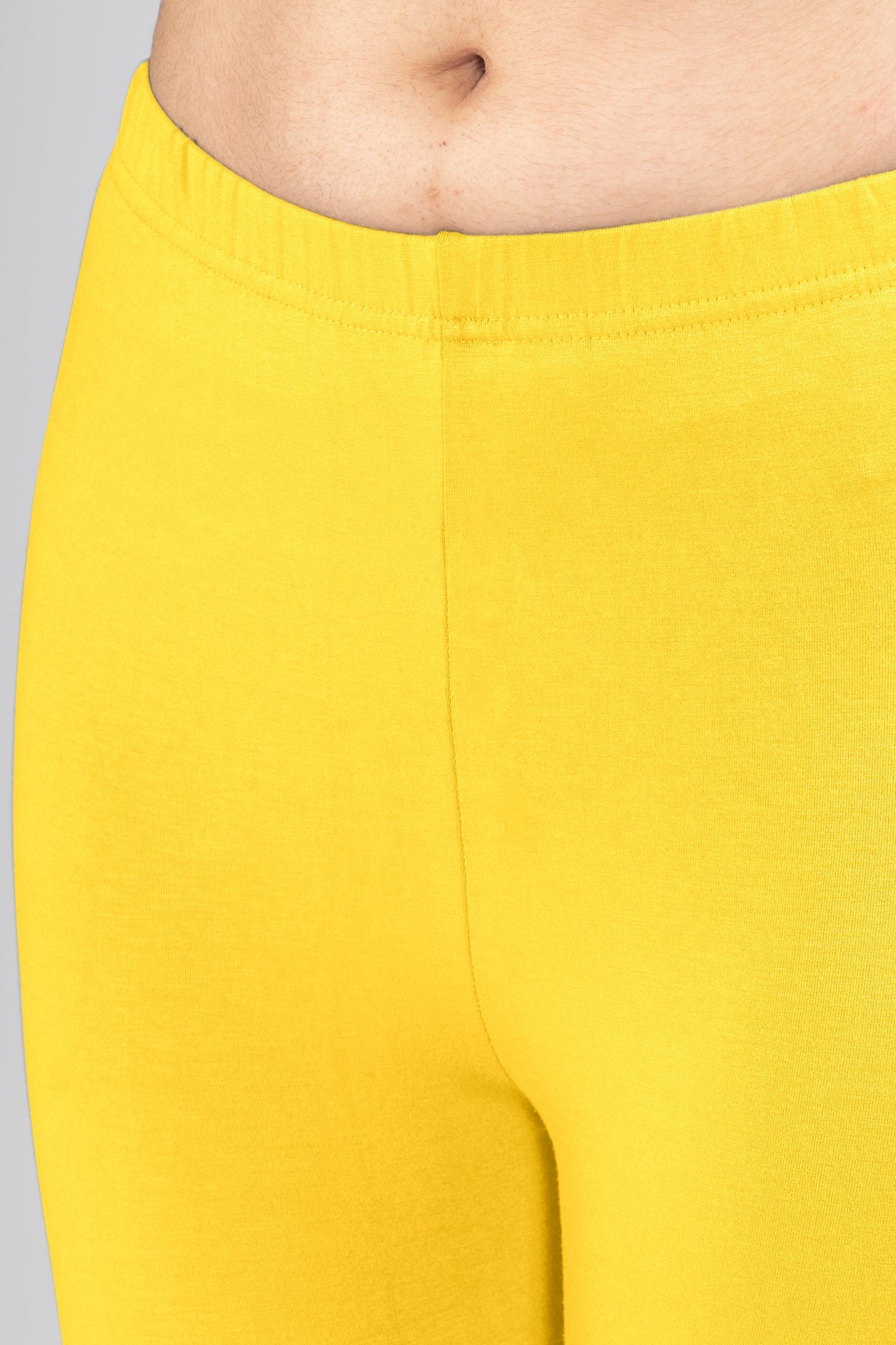 Golden Delight Viscose Ankle Leggings