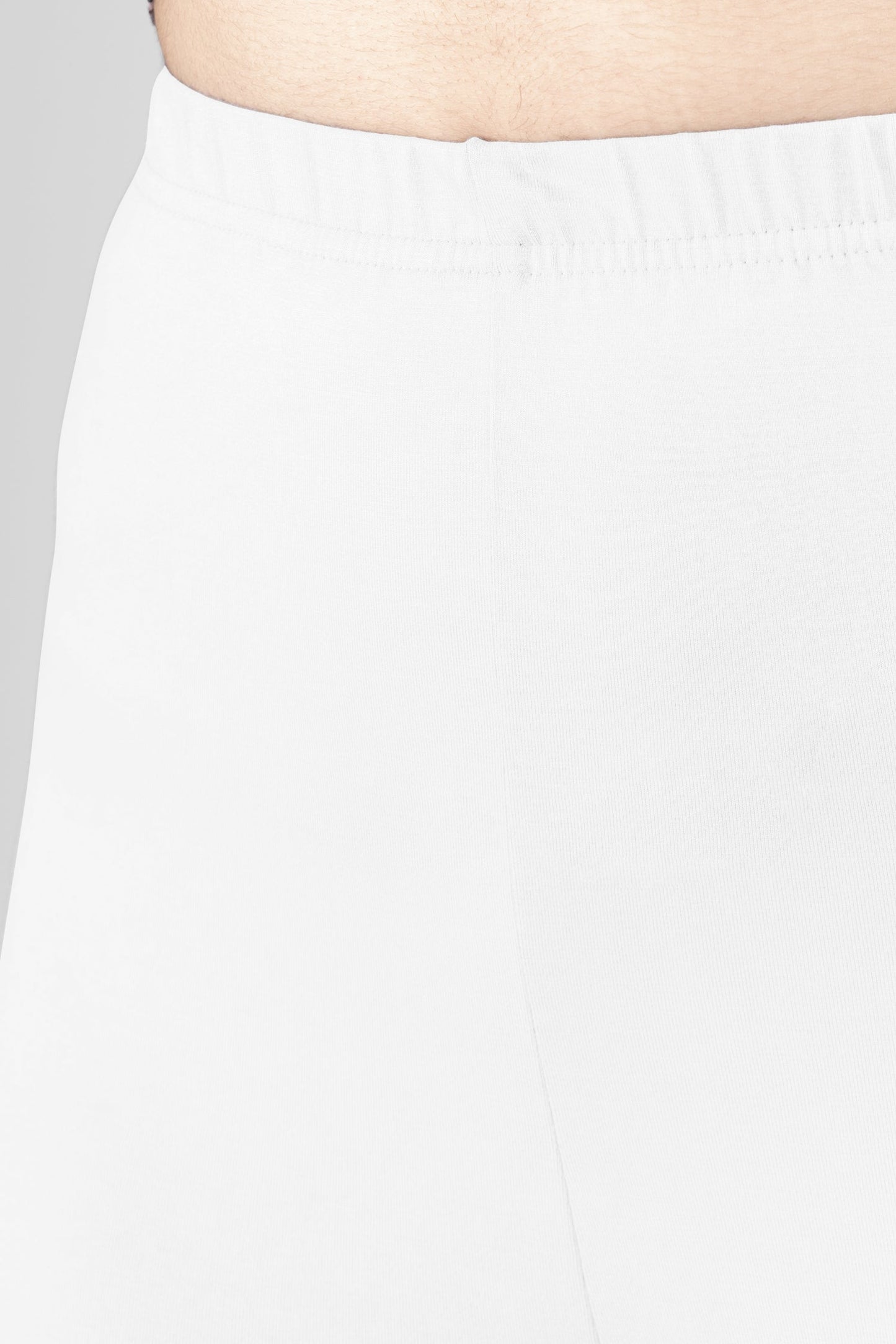 Angelic White Viscose Churidar Leggings