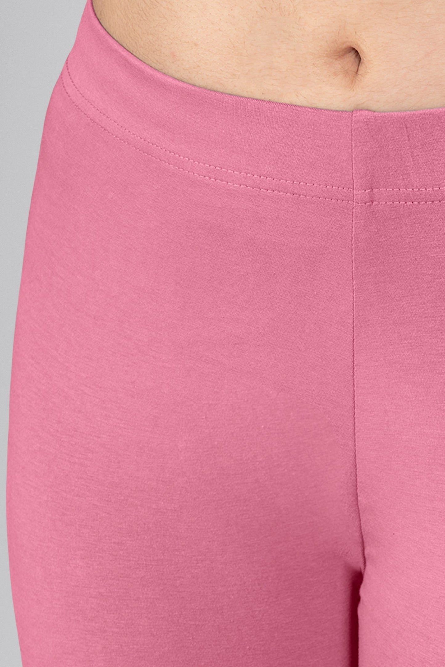 Light Royal Blue Cotton Ankle Leggings