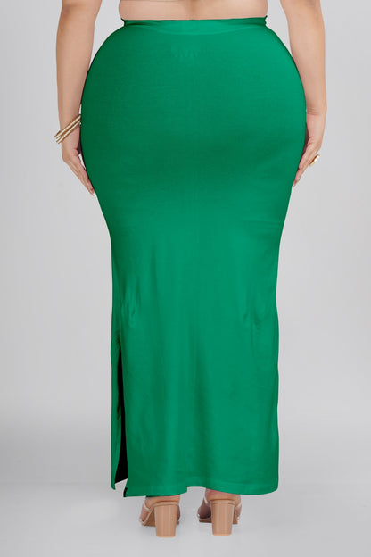 New Neon Green Plus Size Saree Shapewear