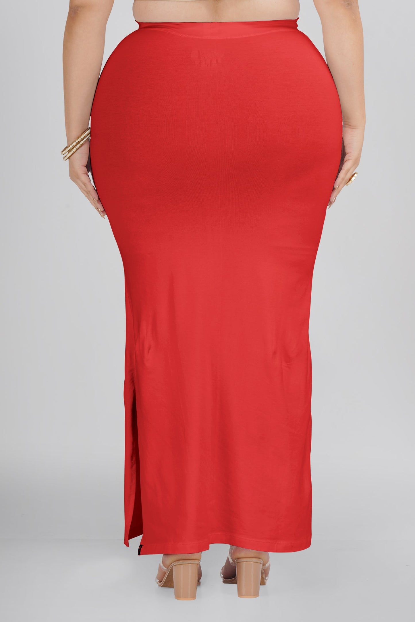 Red Plus Size Saree Shapewear