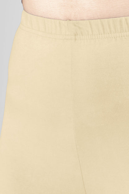 Noble Yellow Viscose Churidar Leggings
