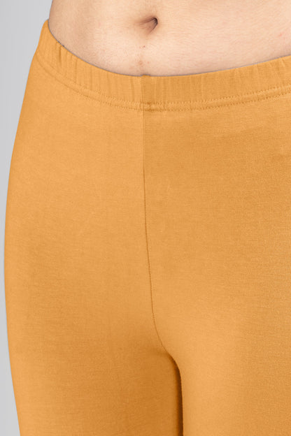 Caramel Lust Viscose Ankle Leggings