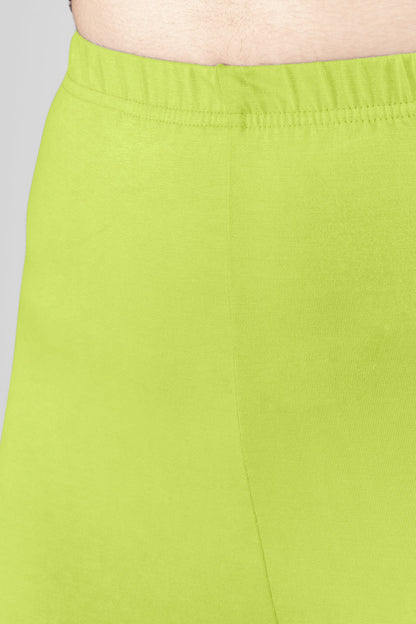 Pleasure Green Viscose Churidar Leggings