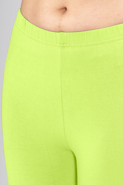 Mercy Green Viscose Ankle Leggings