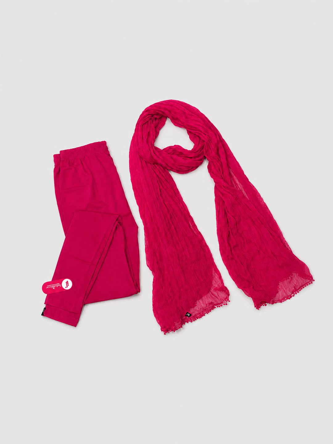 Dk Rani Ankle Leggings with Shawl Combo