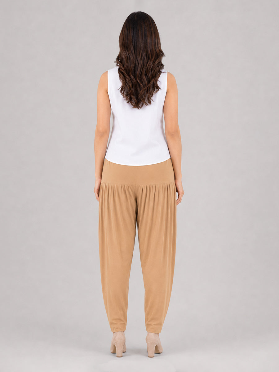 Skin Tone Cotton Patiala Pants