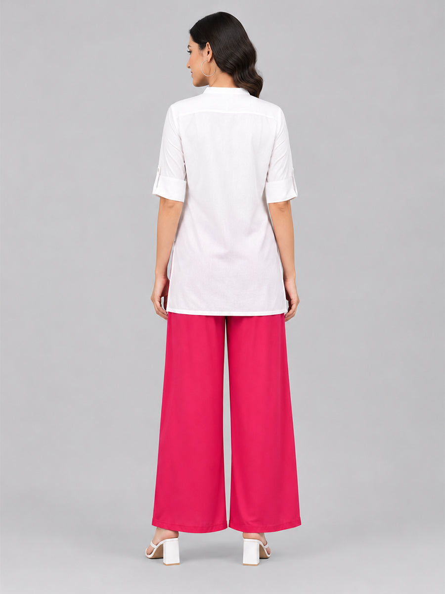 Rani Pink Rayon Palazzo