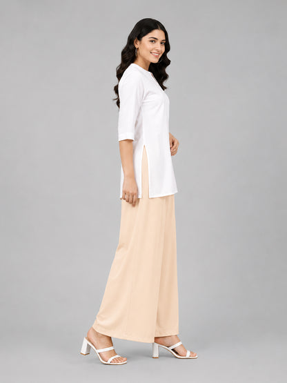 Cream Rayon Palazzo