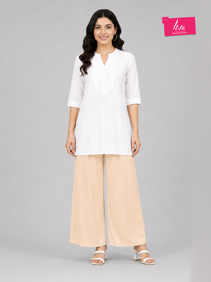 Cream Rayon Palazzo