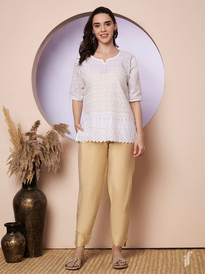 Skin Metallic Straight Pants
