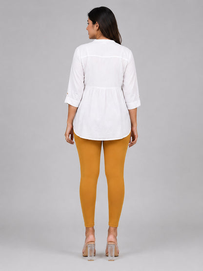 Phantom Honey Viscose Ankle Leggings