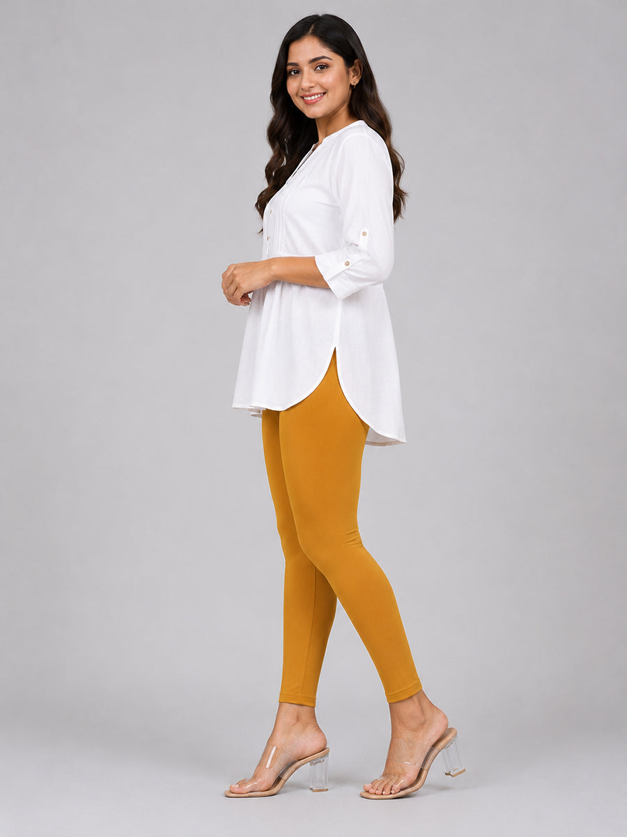 Phantom Honey Viscose Ankle Leggings
