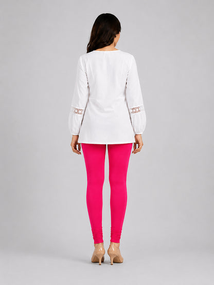 Wild Strawberry Viscose Churidar Leggings