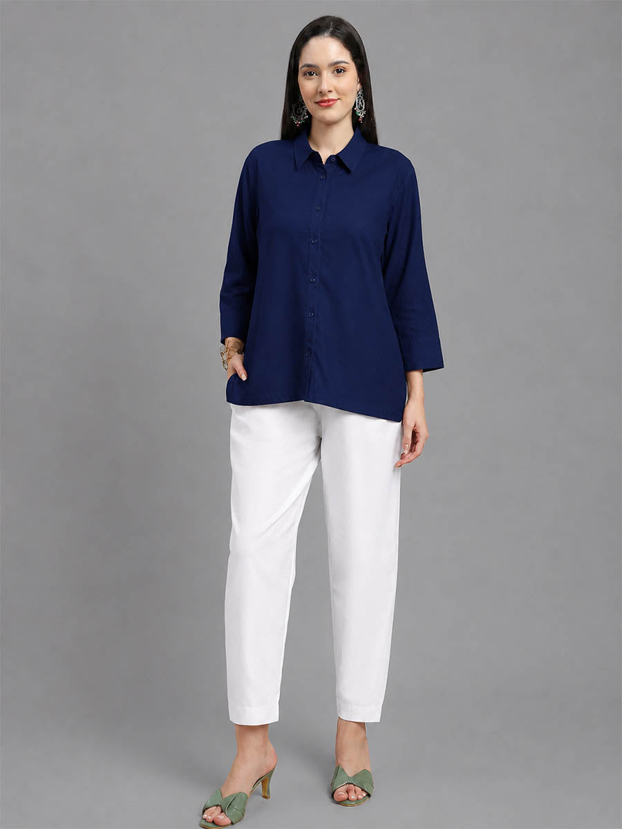 Silky Kurti Pant White