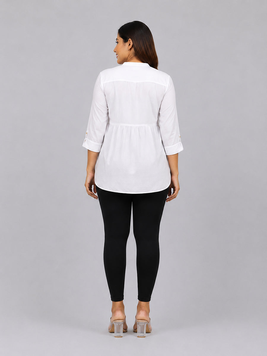 Majestic Black Viscose Ankle Leggings