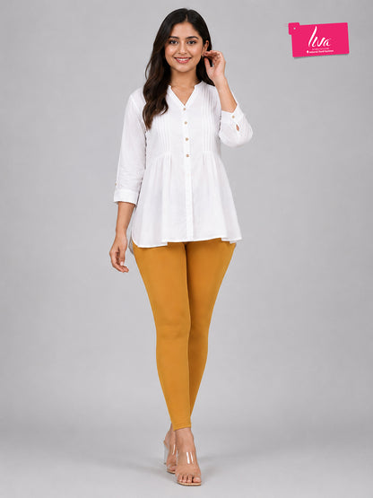 Phantom Honey Viscose Ankle Leggings