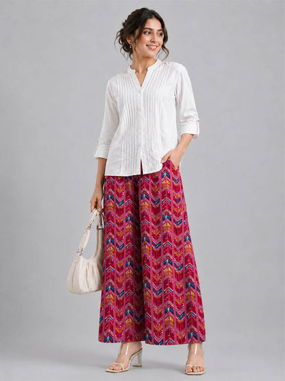 Pink AOP Printed Palazzo