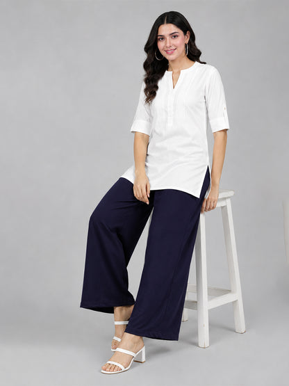 Navy Rayon Palazzo