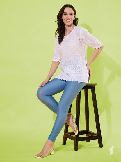 Ice Blue Jeggings