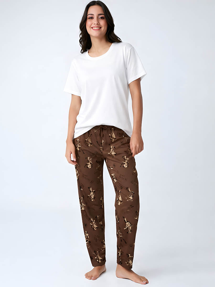 Brown AOP Night pant