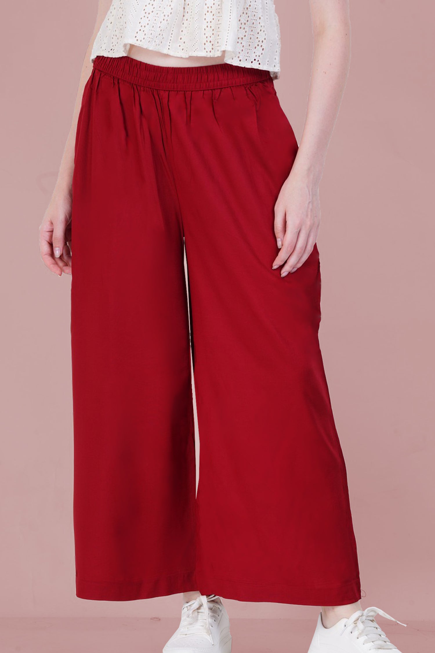 Joy Brown Rayon Palazzo
